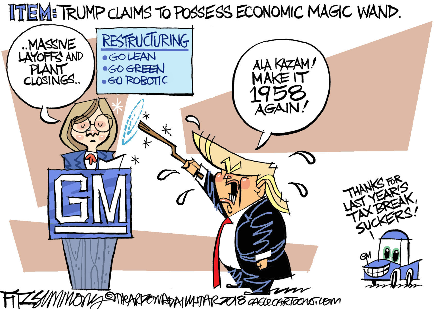 Daily Fitz Cartoon: GM